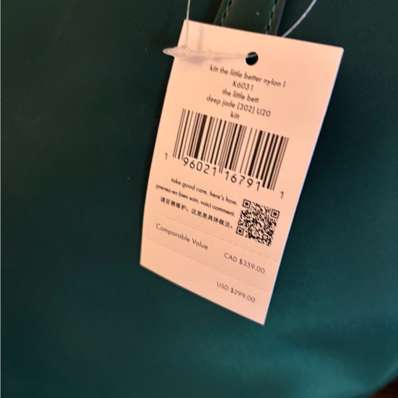 Kate Spade New York “The Bridle” Better Nylon Tote – Deep Jade | NWT - Picture 2 of 6